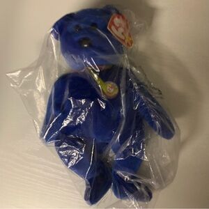 Sealed Ty Clubby Royal Blue Stuffed Bear